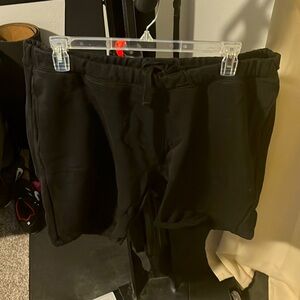 H&M Black Comfort Waist Shorts (XXL)